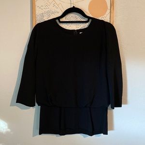 Cabi Black 3/4 sleeve top